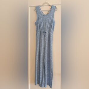 Trixxi Girl Blue Polka Dot Jumpsuit – Girls Size M (10/12)